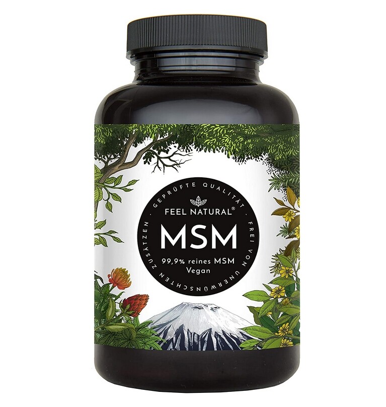 MSM Tabletten - 2000mg MSM (Methylsulfonylmethan) je Tagesdosis - 365 Tabletten 