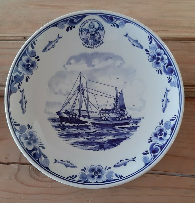 Delfs Holland Wandteller Aangeboden Door Dez 1966 Schiffe Motorlogger 1948...