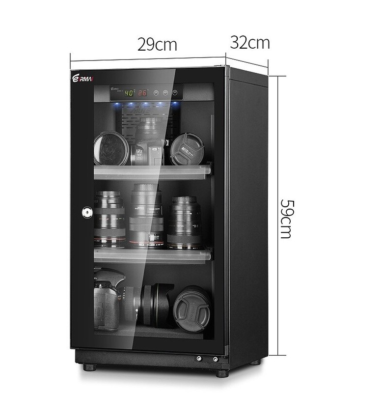 Kamera Trockenschrank Digitaler Luftentfeuchter 50l Elektronische Trockenbox