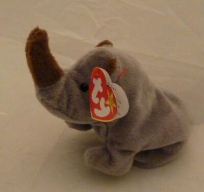 Aug 13 1996 Ty Original Beanie Babies SPIKE The Rhinoceros Style 4060 w/tags 8''