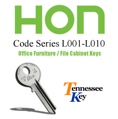 Hon Desk & File Cabinet keys / Select your key code  / Series L001-L010