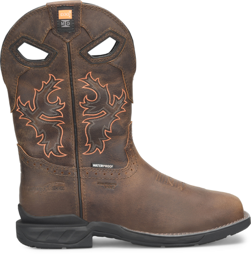 Pre-owned Double-h Boots Men's Redeemer 11" Waterproof Metatarsal Guard Wide Square In Medium Bro
