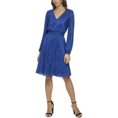 Женское шифоновое платье-футляр Kensie Dresses, кобальт, 6