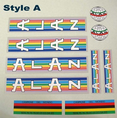 Alan decal set, Choice of 5 styles vintage | eBay