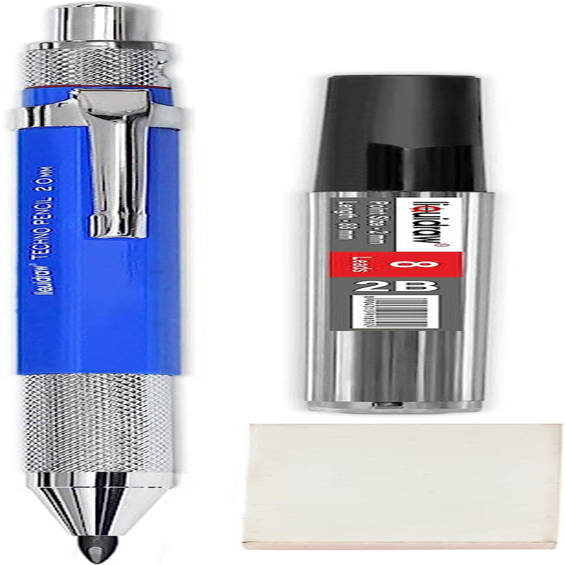 2mm With 8 X 2b Leads, Eraser & Integrated Sharpener Fo