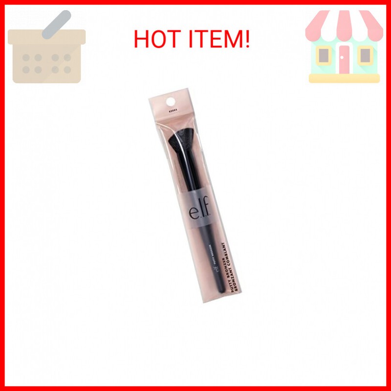 e.l.f. Putty Bronzer Brush, Angled Makeup Brush For Contour & Highlight, Made Fo