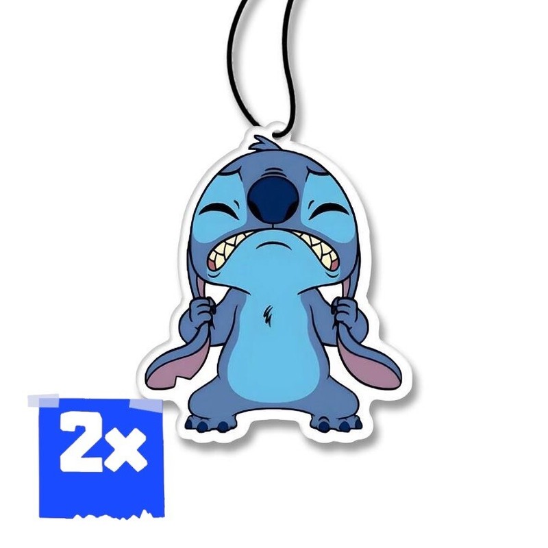 2x Auto Lufterfrischer/Sad Stitch/Cotton Candy
