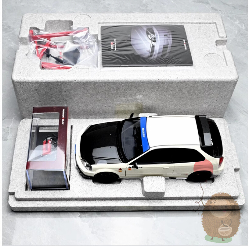 MOTORHELIX 1/18 Honda civic EK9 Spoon Alloy Car Model