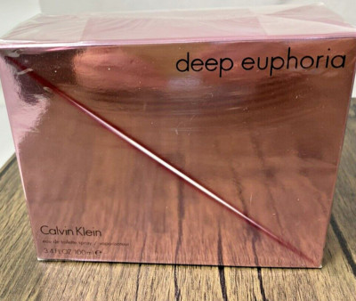 DEEP EUPHORIA by Calvin Klein 3.4 oz 100 ml Eau de Toilette spray women RARE NIB