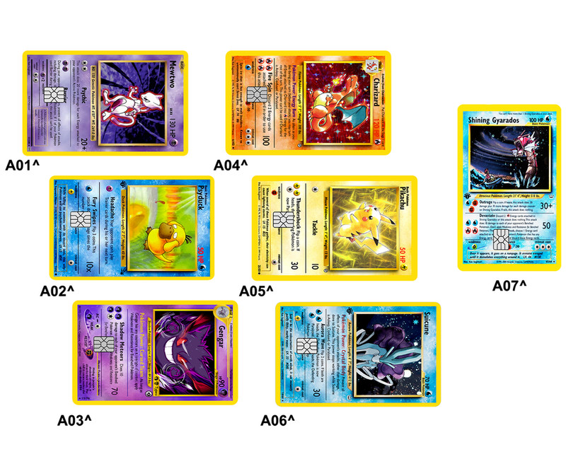 Pokémonster Card Collection Credit Card Skin / Wrap Decal Pre-Cut