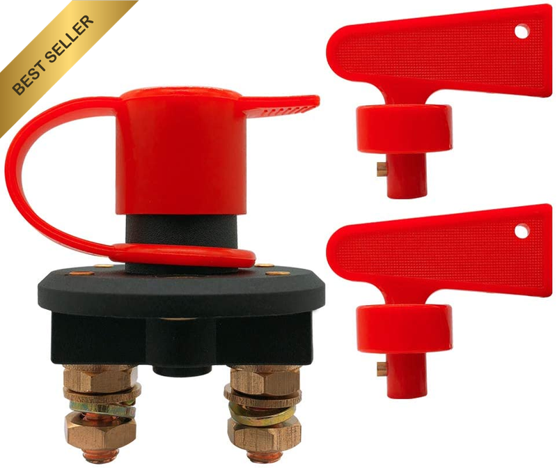 Battery Disconnect Switch, Isolator Cut off Power Kill Master Battery Switch for