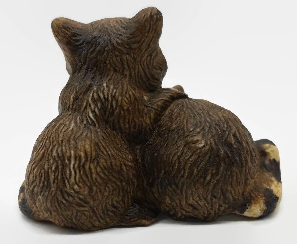 Homco Brown Wild Animal Baby Raccoon Kits Figurine Home Decor
