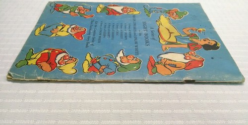 Rare Walt Disney Story of Sleepy book Vintage 1938 Collectible Seven Dwarfs