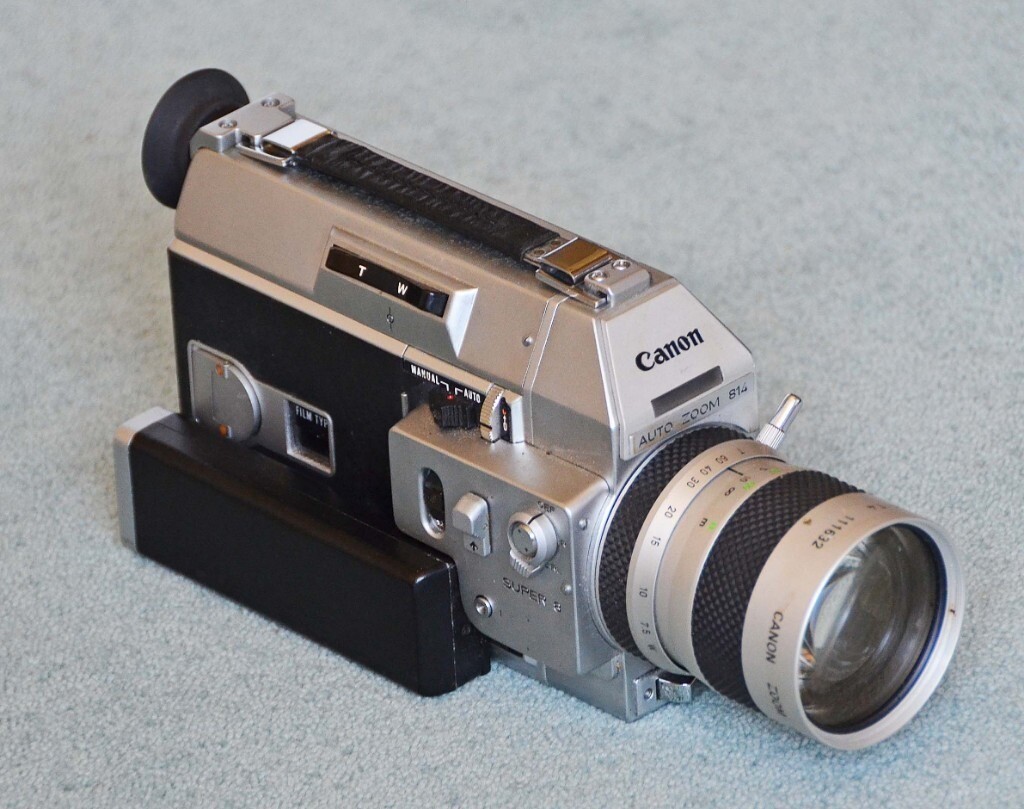 Canon Movie film camera, super 8 format introduced in 1972 with smart