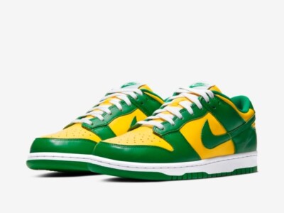 Nike Dunk Low SP Brazil Grün Gelb 44,5 Neu Mit OVP Sneaker