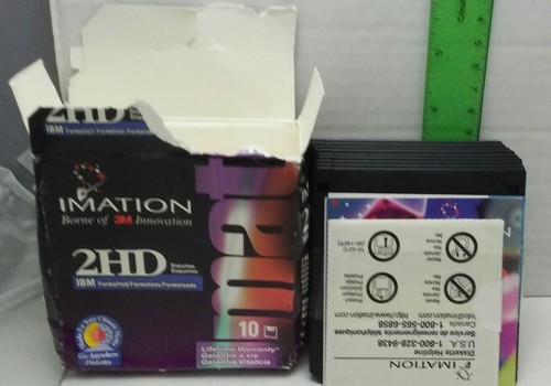 Imation 2HD Diskettes Lot Of 9 Unused 1.44 MB 3.5
