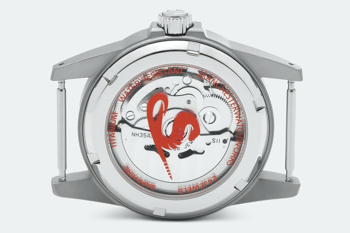 Pre-owned Manchester Watch Works Mww Rattler Field Watch Seiko Sus Homage Titanium