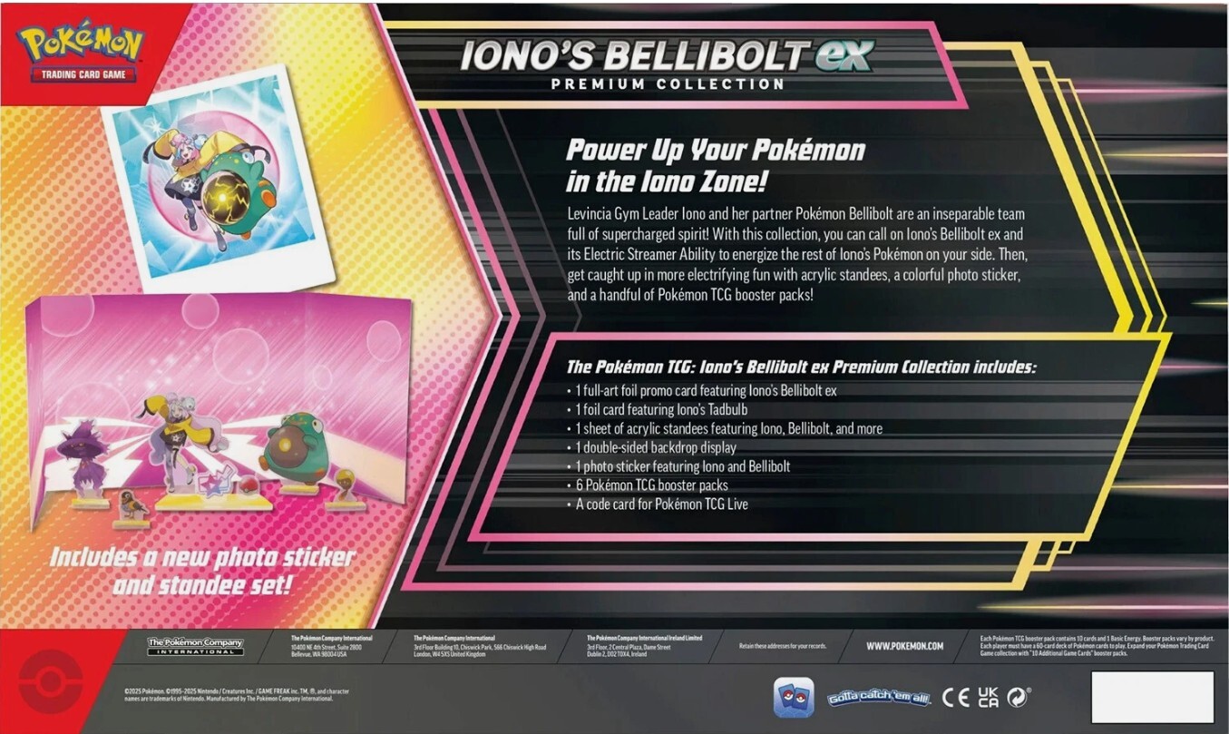 海外限定 Iono’s Bellinolt Premium Collection Amazon.com: Pokemon TCG: Iono's Bellibolt ex Premium