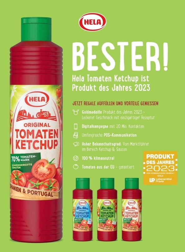 6 x Hela Ketchup Tomate mild Gewürzketchup 800 ml Flasche Ketchupflasche - Bild 2 von 7