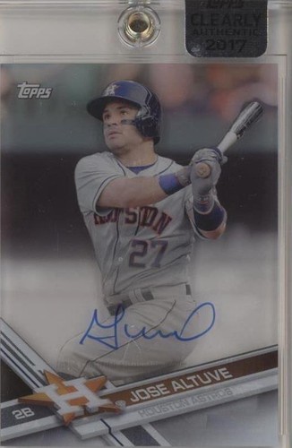 2017 Topps Clearly Authentic Autographs - Jose Altuve #CAAU-JAL