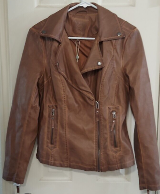 Max studio leather jacket sale