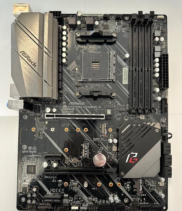 ASRock X570 PHANTOM GAMING 4 MOTHERBOARD-no wifi - USED ASRock X570 PHANTOM GAMING 4 MOTHERBOARD-no wifi - USED