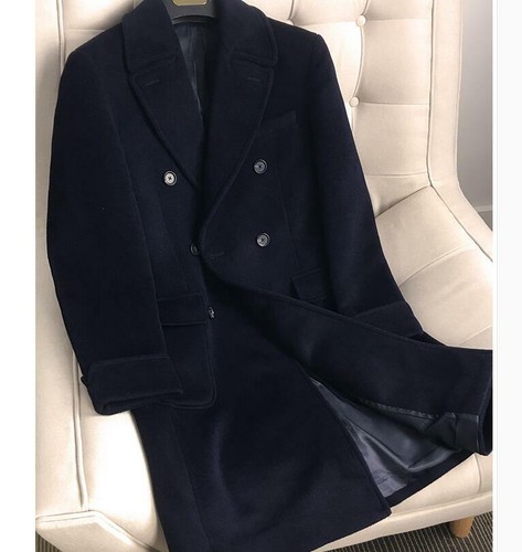 SUAVELE 【RX-0028】RELUX DOUBLE OVER COAT OVERCOAT WITH RAGLAN SLEEVES AND RIVET POCKETS — FLORIAN