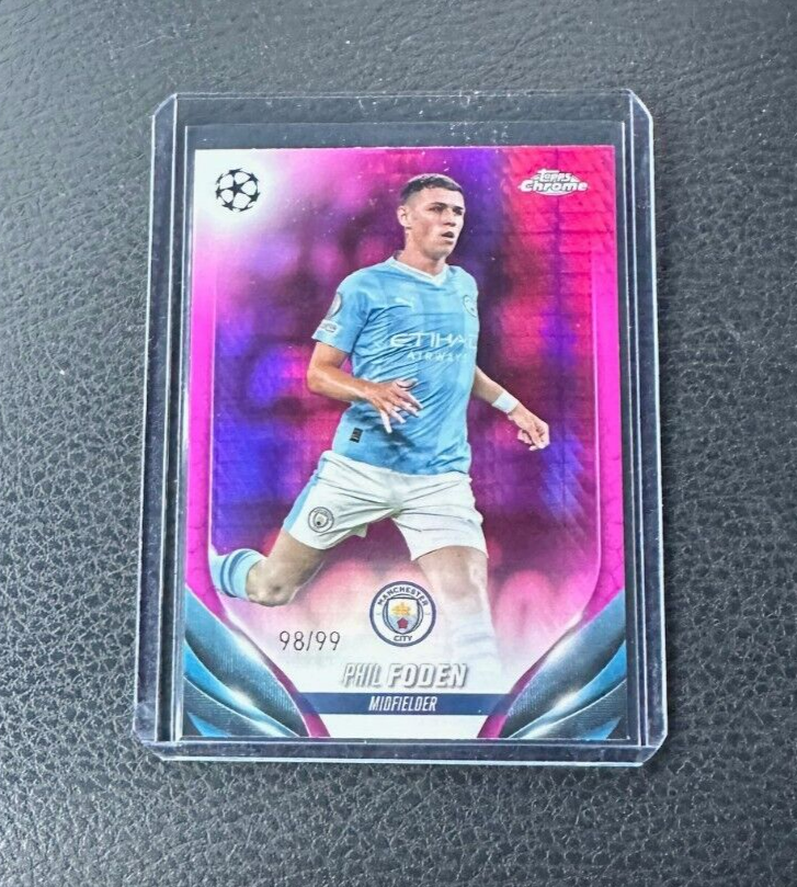 その他 2020 Phil Foden Topps Chrome Sapphire Phil Foden - 2020 Topps Chrome Champions League Sapphire PSA