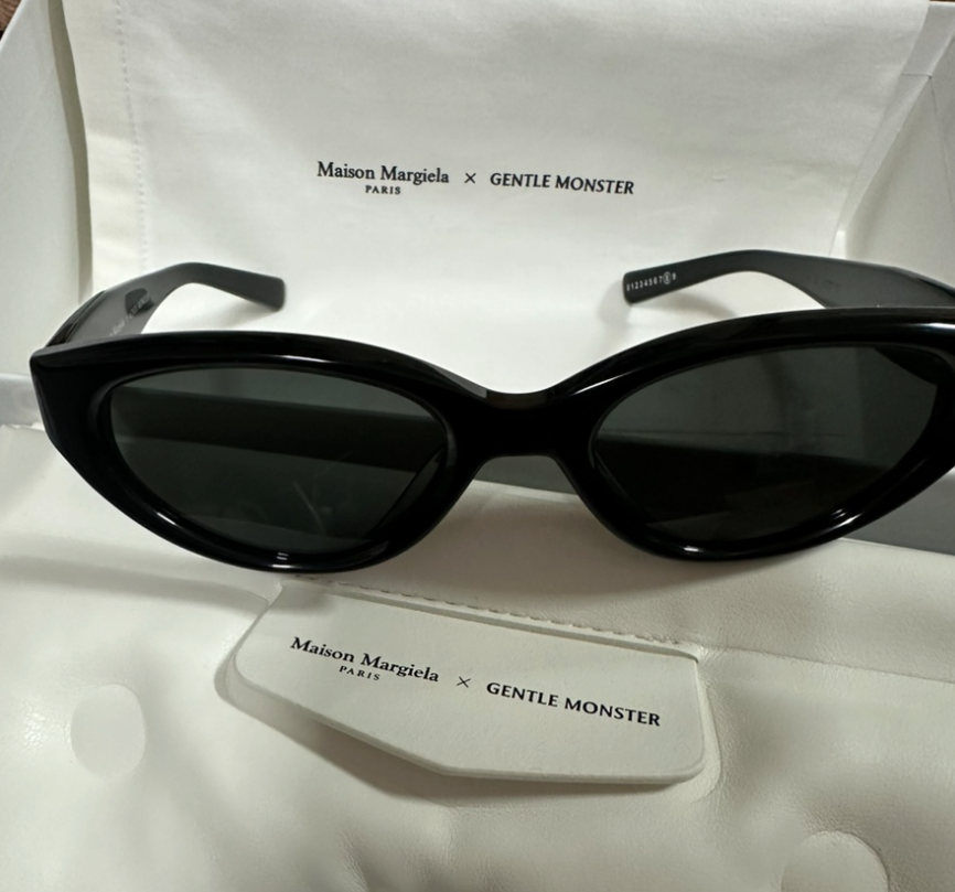 Pre-owned Maison Margiela Gentle Monster X  Mm108 Black Black Mm108-01 Authentic Code