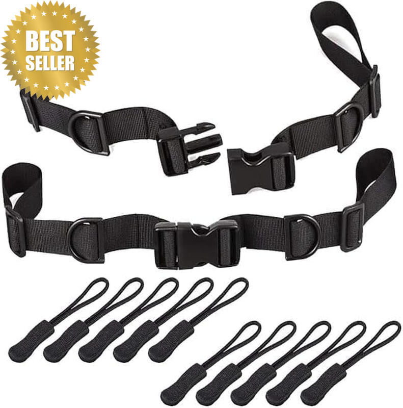 Backpack Chest Strap [2 Pack] Heavy Duty Adjustable Backpack Sternum Strap Chest