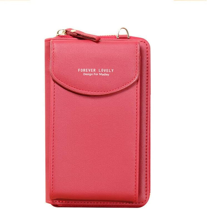 Women'S Crossbody Bag PU Leather Mobile Phone Purse Small Shoulder Bag with Adju