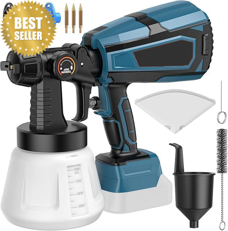 Cordless Paint Sprayer Compatible with Makita 18V,200W,1000ML Container Spray Pa