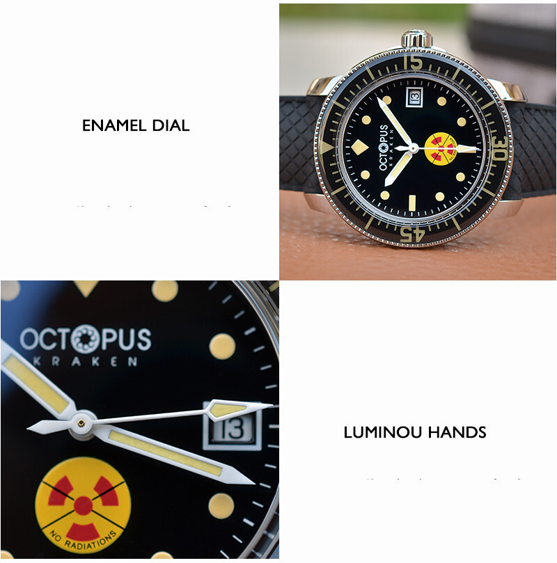 Pre-owned Octopus Men Automatic Watch 40mm Mechanical 30bar Lume Pt5000 Sapphire Bezel