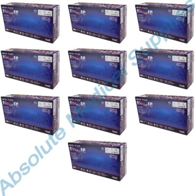 *1,000-Gloves* Microflex Ultra Sense EC PF Nitrile Blue X-Large USE-880-XL