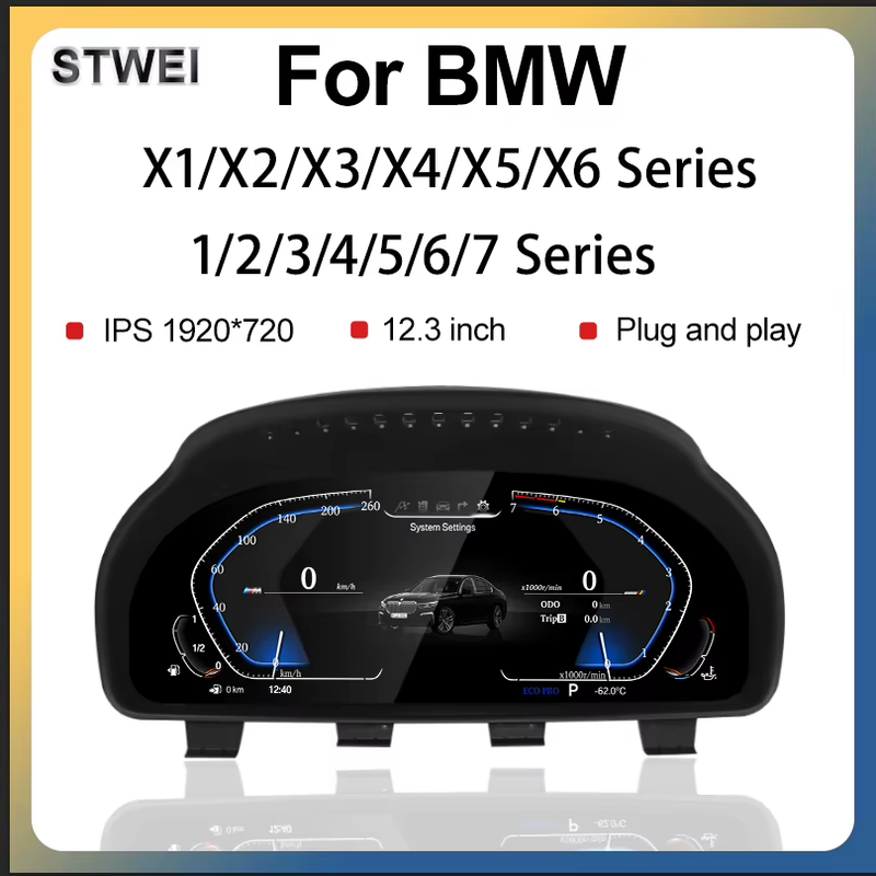 2024 New Lcd Digital Dashboard Cluster Digital Speedometer For BMW 1/2/3/4/5/6/7