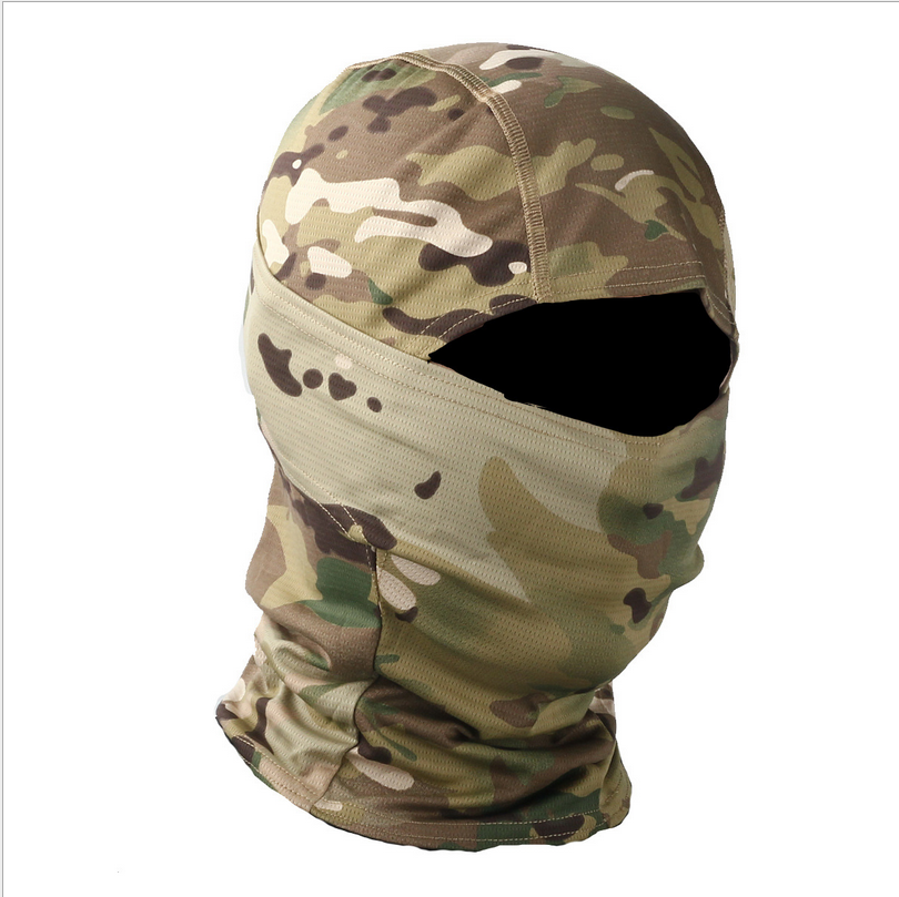 Men Hunting Camo Tactical Balaclava Sun Hood Helmet Liner Gear Full Face Mask US