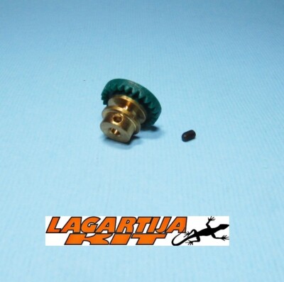 CORONA BRONCE 24 DIENTES INLINE PARA EJE 2,38 MM - 3/32 SCALEXTRIC CROWN
