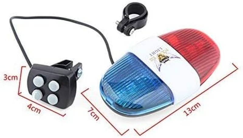 Haetfire Bicycle Police Sound Light Bike LED Light Electronic Horn Siren Horn