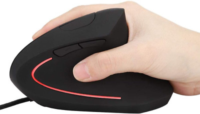 Wired Ergonomic Mouse, 3200Dpi Optical Vertical Gaming Mouse, 6D Ergonomic Adjus