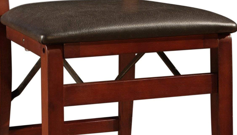 Keira Pad Folding Chair, Set of 2, Engineered Wood