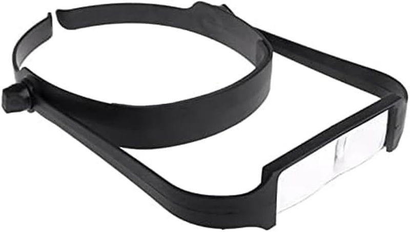 Professional Slimline Headband Magnifying Glass with 4 Interchangeable Lenses, H