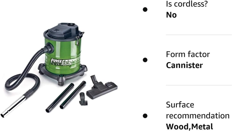 Powersmith PAVC101 10 Amp Ash Vacuum Fireplace Wood Pellet Stove Barbeque Grill