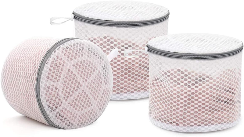 PELLUM 3Pcs Durable Honeycomb Mesh Laundry Bags for Delicates, Bra Washer Protec