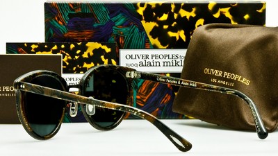 OLIVER PEOPLES SPELMAN Palmier Chocolat-Graphite w/Gold Mirror 50mm NEW IN BOX