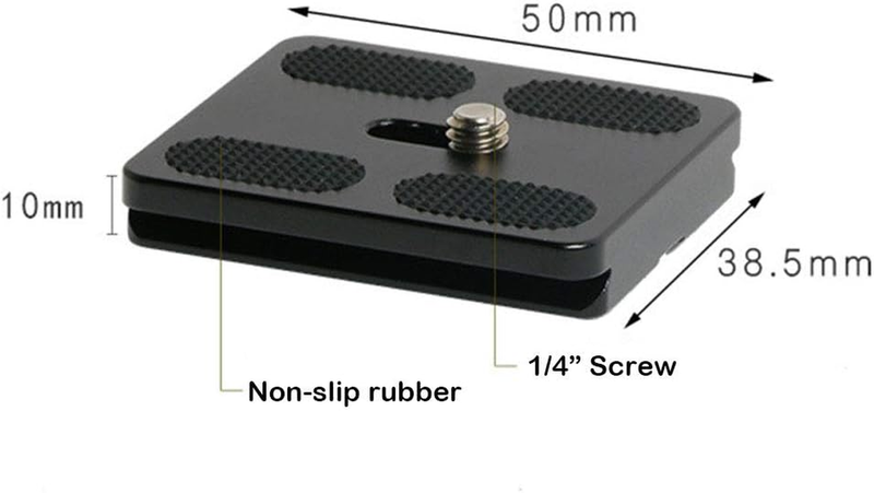 50mm Quick Release Plate Fits Arca-Swiss Standard for Camera Tripod Ballhead (Pa