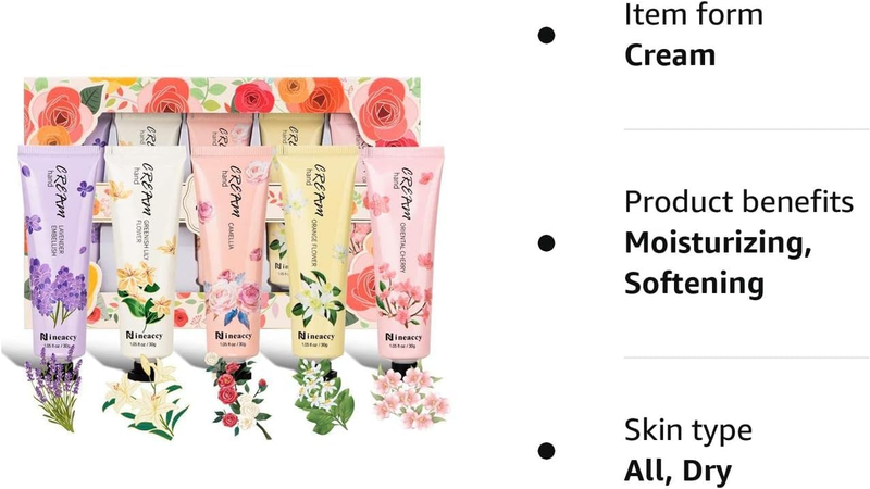 Hand Cream Gift Set - Relieve Extremely Dry Hands, Women'S Hand Cream Travel Set