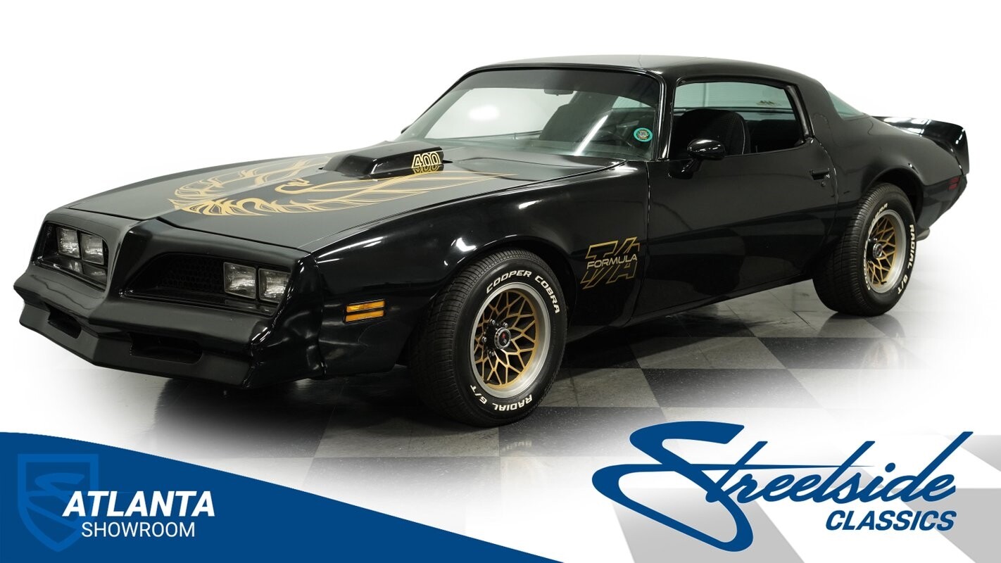 classic vintage chrome firebird trans am 350 v8 4-speed manual transmission