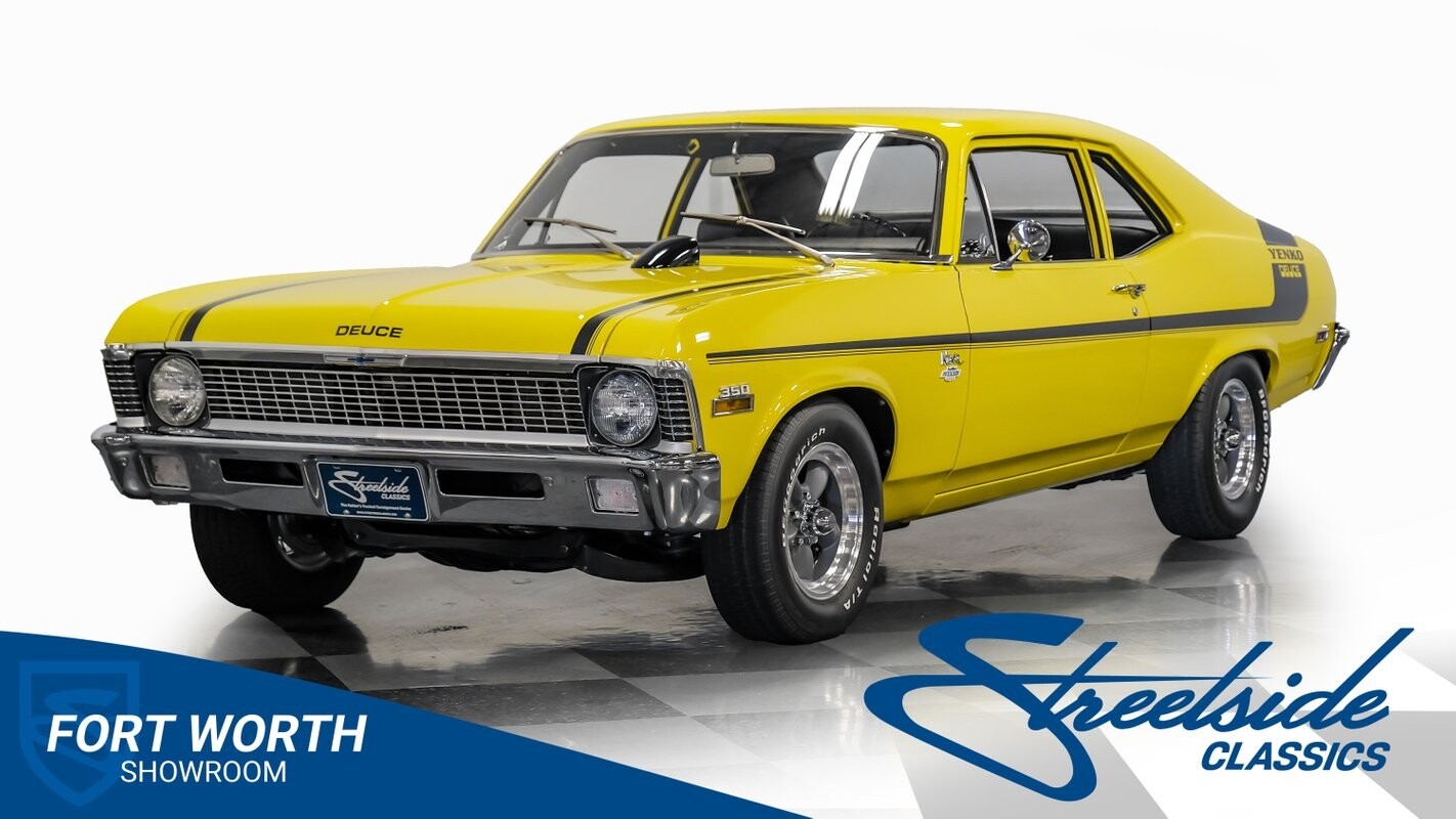 1 of 10 Sunflower Yellow Yenko Deuce Novas, Restored & Very Clean! 350 LT1 V8, M