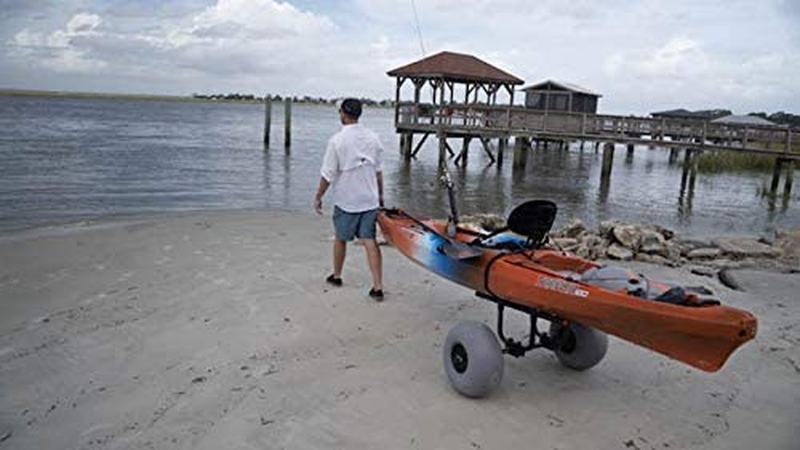 Heavy Duty Kayak Cart | Inflatable Beach Wheels | 330 Lb Weight Rating | for Kay