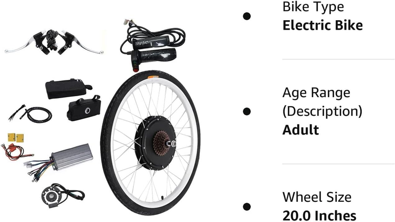 Electric Bicycle Motor Kit, 48V 1000W/ 36V 250W/350W Bike Motor Kit Front/Rear W